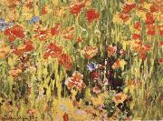 Robert William Vonnoh Poppies France oil painting artist